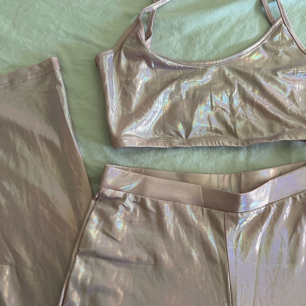 Iridescent Women's rave set